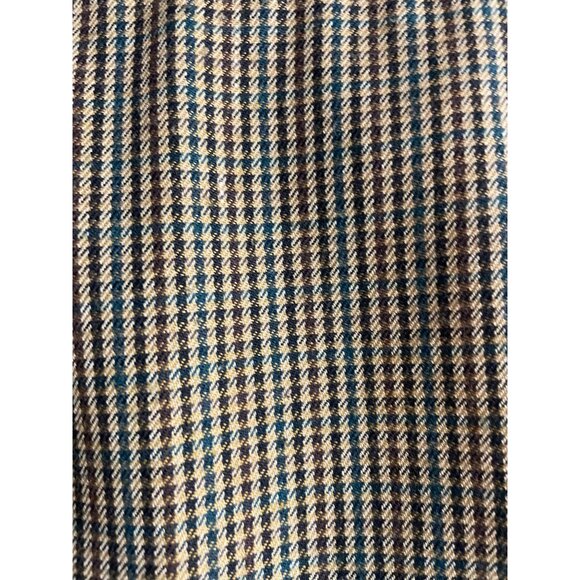 Fundamental Things Petite Wool Houndstooth Pleated Skirt Womens Size 10P Lined - Picture 6 of 7